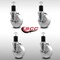 Service Caster 5'' SS Nylon Swivel 1-3/4'' Expanding Stem Caster Set with Brake, 4PK SCC-SSEX20S514-NYS-TLB-134-4 - alternate 3